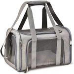 Grey Cat Carrier Bag Soft Cushion Shoulder Strap Hand Carry – slightly used
