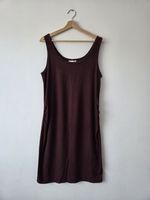 H&M Mamma Plum Maternity Midi Ribbed Dress. Size L. Cotton Blend