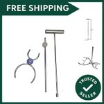 Professional 3 Piece Heavy Duty Chrome Metal Screw Together Jack & Bowls Lift...