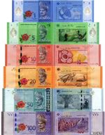 Malaysia Set 6 Pcs 1 5 10 20 50 100 Ringgit 2011-2024 P 50 51 52-56 UNC Banknote
