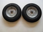 2 OFF 145/80 R10 4 PLY  4 STUD 4" PCD TRAILER WHEELS & TYRES  NEW ITEMS  