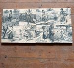 Mintons Set Of 8 John Moyr Smith Victorian Monochromatic Pastoral Female Tiles