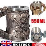 Longship Viking Norse Tankard Mug 550ml Retro Water Cup Drinking Mug Best Gifts