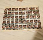 Uncut Stamp Sheet For God and Ulster Glorious Memory 1690 Loyalist Orange Order