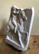 Greek Horseman Plaster cast Architectural Salvage / Decorative antique