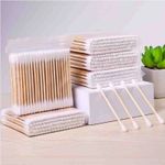 Bamboo Cotton Buds Biodegradable Eco Friendly Wooden Organic Ear bud Swabs