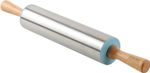 The Great British Bake Off Rolling Pin, Stainless Steel/Wooden Silver