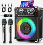 HWWR Karaoke Machine for Adluts, 200W Party Speaker with 6.5” Alloy Woofer B/T