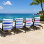 4 pack Elastic Beach Towel Bands Sun Loungers Towel Holders Sunbed Towel Straps