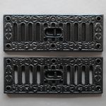 SOLID CAST BLACK AIR VENT VICTORIAN ANTIQUE HIT & MISS KENRICK 9x3" ~ AV03bl