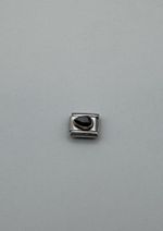 Nomination Black Teardrop Stone Charm Rose Gold Detail Composable Classic