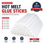 HOT MELT GLUE GUN STICKS 7mm / 11mm x 300mm LONG FOR CRAFT ADHESIVE CLEAR MINI