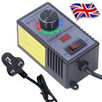 AC 220V-240V Motor Speed Controller Switchs Real-time-Voltage Display-UK Plug