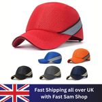 Work Safety Bump Caps Baseball Hat Anti Collision Hard Helmet Head Protection UK