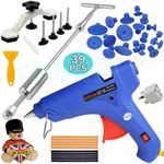 39pcs Car Paintless Dent Removal Kit Slide Hammer Repair PDR Glue Puller Tabs UK