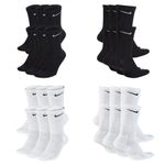NEW Nike Dri-Fit 6-Pair Crew Socks - Cushioned for Gym & Sport, Unisex