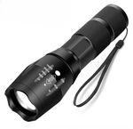 LED Zoom Pocket Flashlight Camping Lamp Super Bright Police Tactical Torch