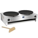 HAXRO Double Electric Crepe Maker UK Plug Commercial Crepe Machine Catering Unit