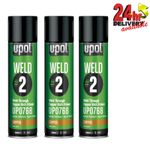 3 x U-Pol WELD#2 Weld Through Copper Rich Zinc Primer Spray 450ml Aerosol UPol