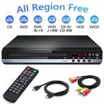 2026 DVD Player Region Free with Remote Control USB Multi Region & HDMI/AV Cable