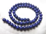Royal Blue  6mm Matte Finish  Lapiz Lazuli  Round Shaped Strand Afghanistan LP43