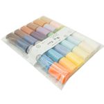 30 Assorted Colors for Latch Pre Cut Wool Yarn Set for Tapestry Knotted Rug Maki