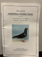 Racing Pigeon 2001 National Flying Club Brochure British Races