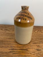 ANTIQUE SWANSEA UNITED BREWERIES STONEWARE FLAGON