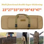 23"-47" Waterproof Hunting Gun Case Double Backpack Tactical Carbine Rifle Bag