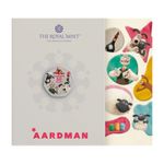2026 Royal Mint 50 Years of Aardman Animation Brilliant Uncirculated Colour 50p