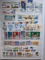 Job lot of motifs mint on stock pages Europe, Asia from 1960s 13 pages
