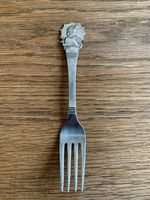 A Danish Childs Christening Fork , .830 Silver, Copenhagen Early Mid 20th Cent.