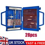 TYRE PUNCTURE REPAIR TOOL KIT MOTORCYCLE CAR VAN EMERGENCY TUBELESS TIRE PLUG