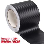 Carbon Fiber Car Sticker Door Sill Bumper Protector AntiScratch Tape Vinyl Film