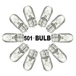 501 SIDE LIGHT NUMBER PLATE PUSH IN CAR BULBS CAPLESS 12V 5W FITS TOYOTA