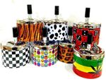 ROUND  SPINNING ASHTRAY METAL Designs COMES IN BOX IDEAL GIFT