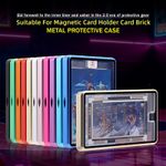 Magnetic Card Holder Protector With Metal Frame Trading Card Display And Storage