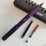 New Lamy  Fountain Limited Safari All Purple Fine Nib Pen