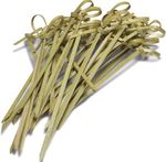 200 Pcs party food sticks Cocktail Sticks Bamboo Knot Skewers Cocktail Picks