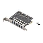 Expansion Card PCI-E to 8 Port USB3.2 Gen1 Controller Type-C 5Gbps Adapter