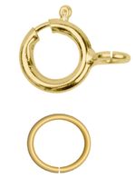 9ct Gold 5mm Bolt Ring HEAVY 4mm Jump Ring 9ct Yellow Gold Open O Ring Jewellery