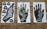 Reusable Henna Tattoo Stencil Temporary Body Art Tattoo Template Stencils UK