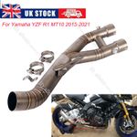 61mm Mid Link Pipe For Yamaha YZF R1 MT-10 2015-2022 Modified Exhaust System