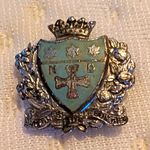 Vintage Notre Dame High School / Grammar School enamel pin badge