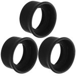 3 Pcs Microscope Rubber Eyecups Eyepiece Protector Binocular Protectors