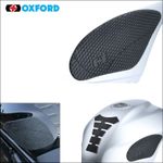Oxford Gripper Silicone Side Motorcycle Tank Grips Universal Motorbike Black