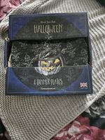 Pumpkin Dinner Plates X4 Halloween Gothic Themed Tableware