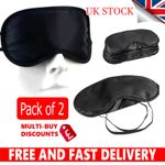 2x Soft Sleeping Eye Mask Light Blocking Blindfold Cover Eye sleep masks