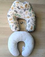 2x U-Shape Baby Nursing/Feeding Support Pillows, Adjustable Strap, Cotton