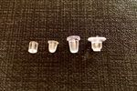 Rubber Earring Backs sizes (3mm - 7mm) Qty (50-200) inc. mixed